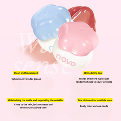 NOVO sweetheart milk jelly canned lip gloss lip glaze