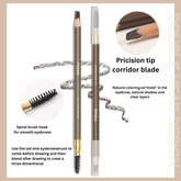 NOVO Ultra-Fine Dual-Ended Waterproof Eyebrow Pencil – 2 Pack