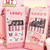 Cute Ruby Fast-Drying 0.5mm Rollerball Pen for Students – Smooth Writing, Aesthetic Ins Pen for Exams