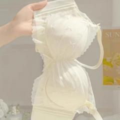 Adjustable Lace Bra for Small Breasts | Gathered, Side Support & Anti-Sagging | Lightweight Comfortable Underwear