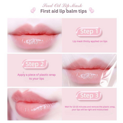 NOVO White Pond Flower Seed Oil Lip Mask – Moisturizing Lip Care, Light & Easy Absorbing Lip Powder