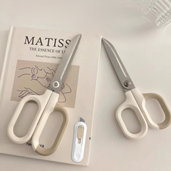 Deli Stainless Steel Effort-Saving Scissors - Multi-Size for Office, School, and Craft Use