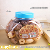 Bucket Capibara Mini Pencil Sharpener Cartoon Cute 3D Pencil Sharpener Student Use Plastic Pencil Sharpener Foreign Trade