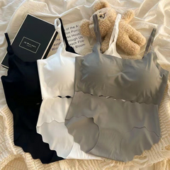 Seamless Sports Bra Set for Girls – No Steel Ring, Wireless Training Bra for Teens