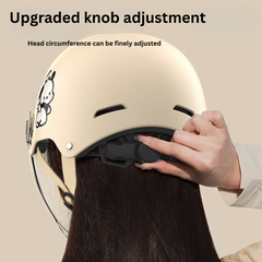Ultra-Light Electric Scooter Helmet for Women – Adjustable Fit, 3C Certified Class A