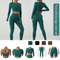 Seamless Strappy Support Yoga Set