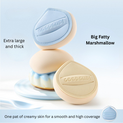 Gudi Marshmallow Cushion Puff – Non-Absorbent Foundation Sponge for Wet & Dry Use