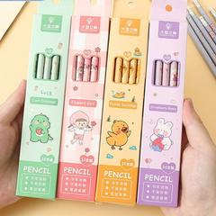 Cute Cartoon HB Pencils Box Set for Kids – Adorable Eraser Pencils for 1st & 2nd Graders, Perfect for School