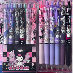 Kuromi Sanrio Click Pen – 0.5mm Quick-Drying Gel Pen for Students