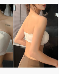 Ice Silk Strapless Seamless Bandeau Bra for Women