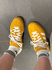 ADIDAS ORIGINALS Yellow & White Gazelle Indoor Sneakers | Bright Yellow | Comfortable & Stylish Casual Shoes | Samba