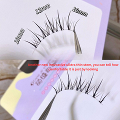 M08 Fairy-Style Thai Sunflower False Eyelashes – Natural Look with Ultra-Fine Clear Band