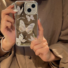 Butterfly Mirror iPhone Case – Elegant Reflective Design