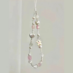 Bouncing Bear Beaded Phone Chain – Stylish & Anti-Lost Strap