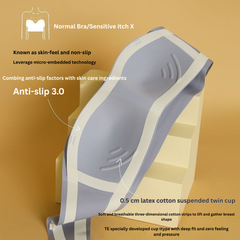 Strapless Tube Top Bra for Women – Thin, Non-Slip, Invisible Chest Wrap with Side Support