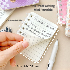 A7 cartoon mini notebook portable pocket coil notebook