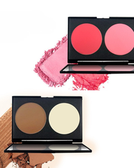 NOVO Two-Tone Highlight and Contour Blush Palette