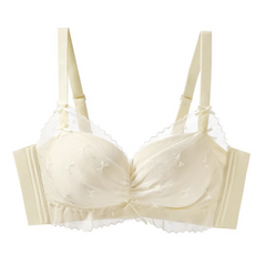 Adjustable Lace Bra for Small Breasts | Gathered, Side Support & Anti-Sagging | Lightweight Comfortable Underwear