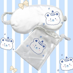 Cute Bear and Bunny Silk Sleep Mask – Breathable, Eye Fatigue Relief