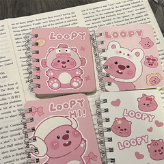 Aesthetic Beaver A7 Spiral Notebook - Cute Pocket Journal for Students