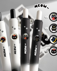 Kaba Bear Face-Changing Click Gel Pen 0.5mm Quick-Dry Black Ink