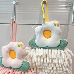 Super Absorbent Adorable Chenille Hand Towel - Quick-Dry Cartoon Design for Bathroom & Kitchen