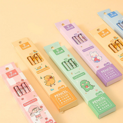 Cute Cartoon HB Pencils Box Set for Kids – Adorable Eraser Pencils for 1st & 2nd Graders, Perfect for School