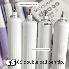 Quick-Dry Student Gel Pen - Soft Grip Black 0.5mm Retractable