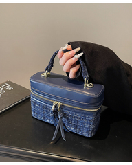 Luxury Red Chain Box Handbag for Women