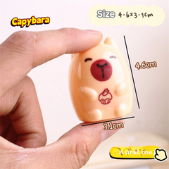 Bucket Capibara Mini Pencil Sharpener Cartoon Cute 3D Pencil Sharpener Student Use Plastic Pencil Sharpener Foreign Trade
