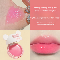 NOVO Sweet Bear Moisturizing Lip Mask – Hydrates, Softens, Reduces Lip Lines, Lipstick Primer