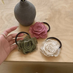 Dried Rose Hair Tie – Handmade Floral Hair Accessory