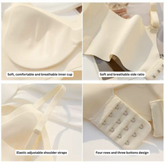 Cloud-Feel Seamless Sports Bra for Small Chest Women – Thin, One-Piece Fixed Cup, Wireless