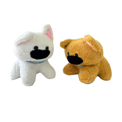 Pug Plush Toy – Soft Fluffy Stuffed Animal Puppy Doll for All Ages