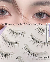 Natural False Eyelashes – A07 Transparent Band Anime Barbie Demon Style