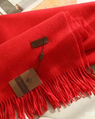 Faux Cashmere Dual Use Shawl Scarf Warm Thick Neck Wrap