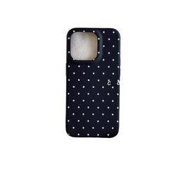 Korean INS Style Polka Dot Phone Case – Simple Solid Color Design