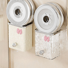 Wall-Mounted Bathroom Organizer - Comb, Toothpaste & Razor Storage