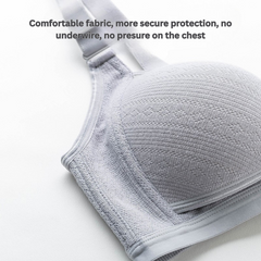 Large Size Nursing Bra – Breathable, Seamless, Front Buckle Feeding Bra with Anti-Sagging Support