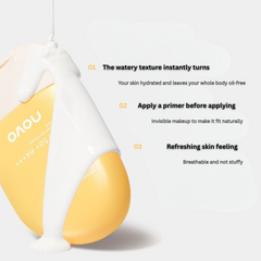 NOVO Brightening & Whitening Sunscreen SPF50 – Waterproof, Sweat-Resistant & Full-Body UV Protection