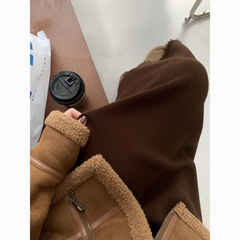 Vintage Knit Tassel Split Skirt | Thickened Mid-Length Wool Skirt for Women