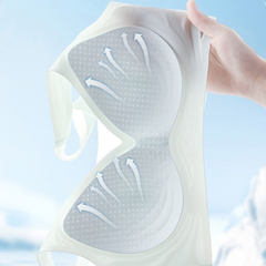 Ultra-Thin Seamless Bra for Women – Breathable Ice-Silk, Sweat-Absorbing, Gathered Support