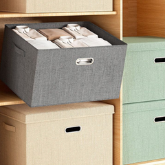 Foldable Fabric Storage Box - Large Organizer for Clothes & Quilts