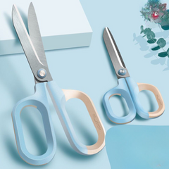 Deli Stainless Steel Effort-Saving Scissors - Multi-Size for Office, School, and Craft Use