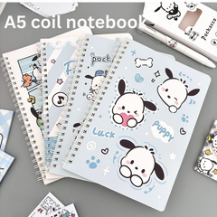 High-Quality Cute Pacha Dog A5 Coil Notebook – Thickened Cartoon Study & Journal Notebook for Students