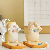 Cute Siamese Cat Phone Stand – Desktop & Bedside Decorative Holder