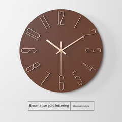 Trendy Minimalist Wall Clock - Creative Quartz Clock for Living Room, Modern Home Decor