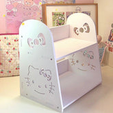 Hello Kitty Desk Organizer Shelf – Cute INS Style Storage Box for Kids Room