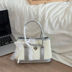 PARK DANCE Women’s Ballet-Inspired Tote Bag – Sweet and Edgy Bow Handbag