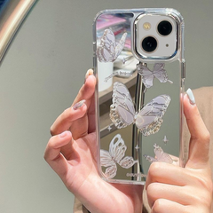 Butterfly Mirror iPhone Case – Elegant Reflective Design